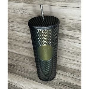 Starbucks 2020 Black Iridescent Studded Tumbler 24 oz Venti Diamond